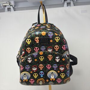 Disney Pixar Coco Loungefly Mini Backpack Sugar Skull Floral Print READ